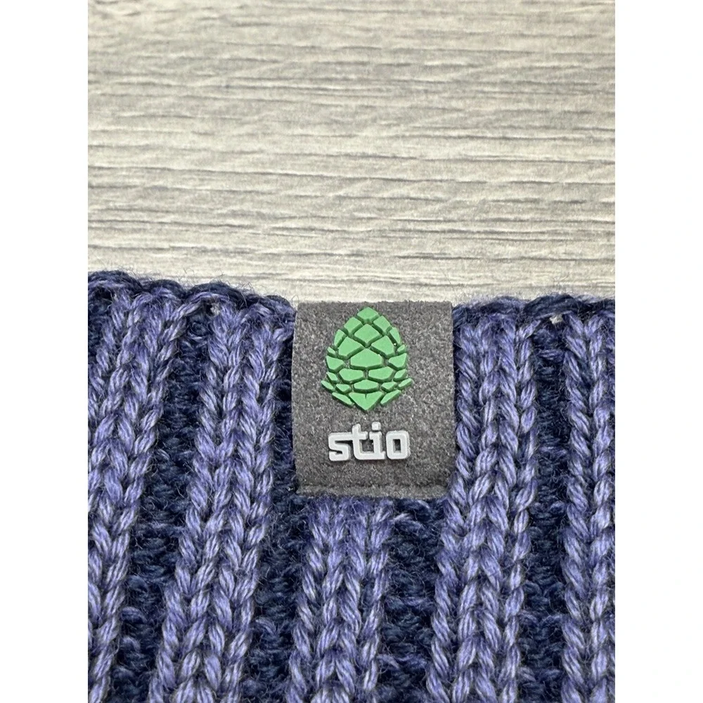 STIO Purple Knit Stretch Headband Fleece Lined One Size Gorpcore Skiing Outdoor
